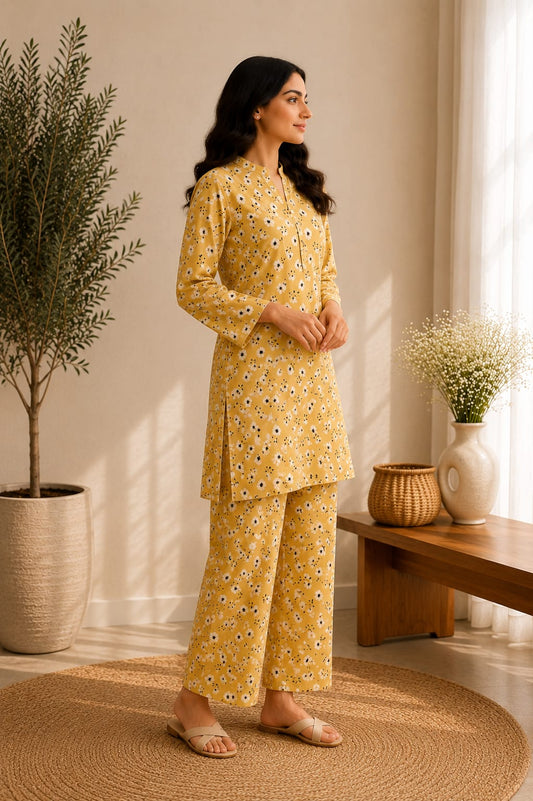 Golden Daisy – 2 Piece Unstitched Lawn