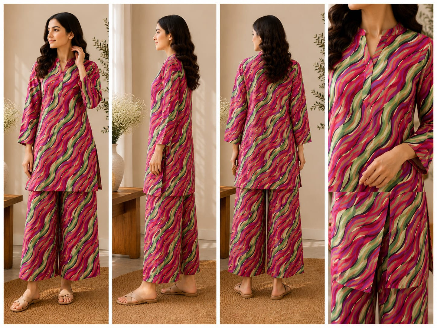 Sunset Wave – 2 Piece Unstitched Lawn