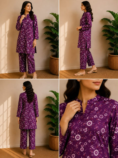 Royal Bloom – 2 Piece Unstitched Lawn