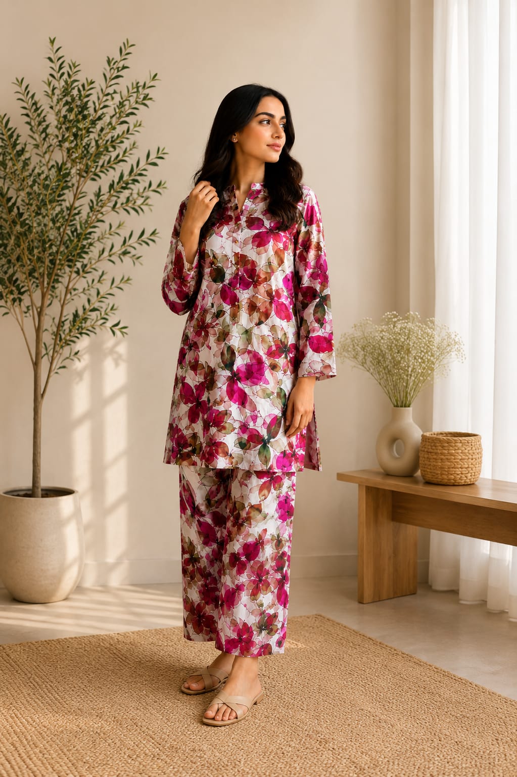 Rose Petal – 2 Piece Unstitched Lawn