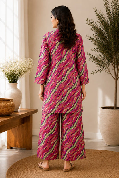 Sunset Wave – 2 Piece Unstitched Lawn