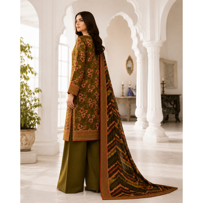Bingo 3 Piece Unstitched Printed Lawn