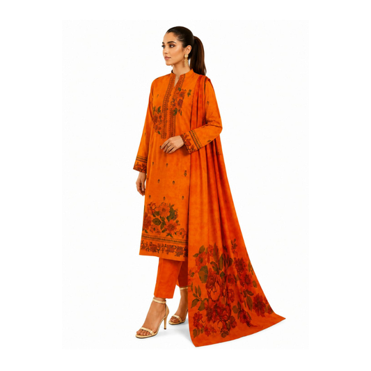 Oringo Banarsi Brosha 3 Piece Unstitched Jacquard Lawn