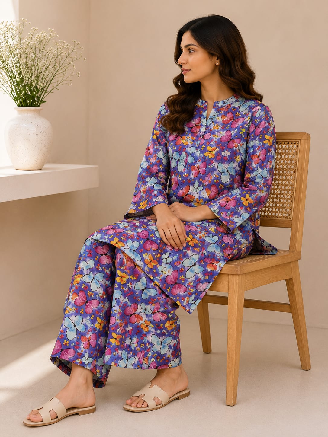 Butterfly Dreams – 2 Piece Unstitched Lawn