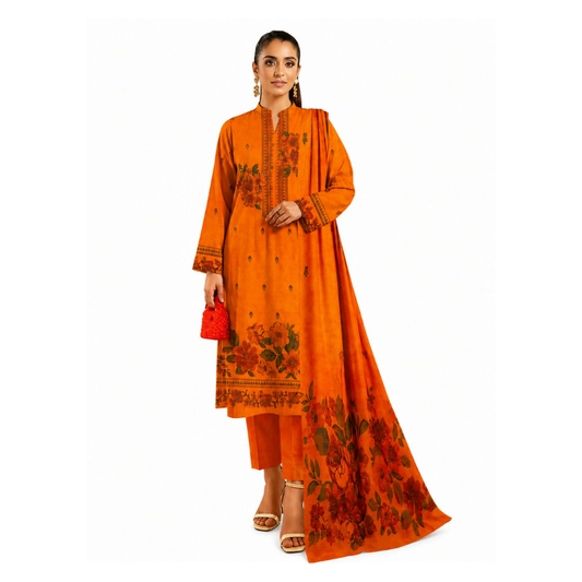 Oringo Banarsi Brosha 3 Piece Unstitched Jacquard Lawn