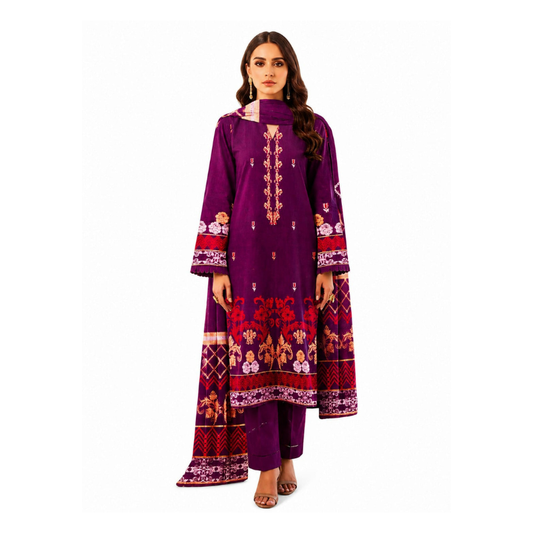 Liverd Banarsi Brosha 3 Piece Unstitched Jacquard Lawn