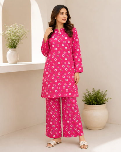 Pink Daisy – 2 Piece Unstitched Lawn