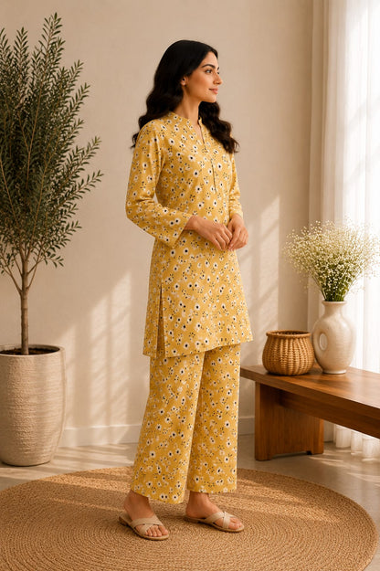 Golden Daisy – 2 Piece Unstitched Lawn