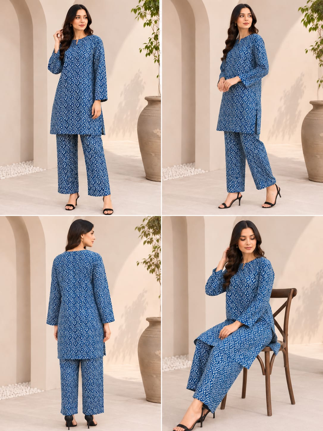 Royal Sapphire – Premium 2 Piece Unstitch Lawn Suit