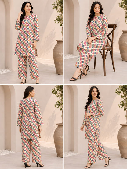 Mosaic Charm – Premium 2 Piece Unstitch Lawn Suit