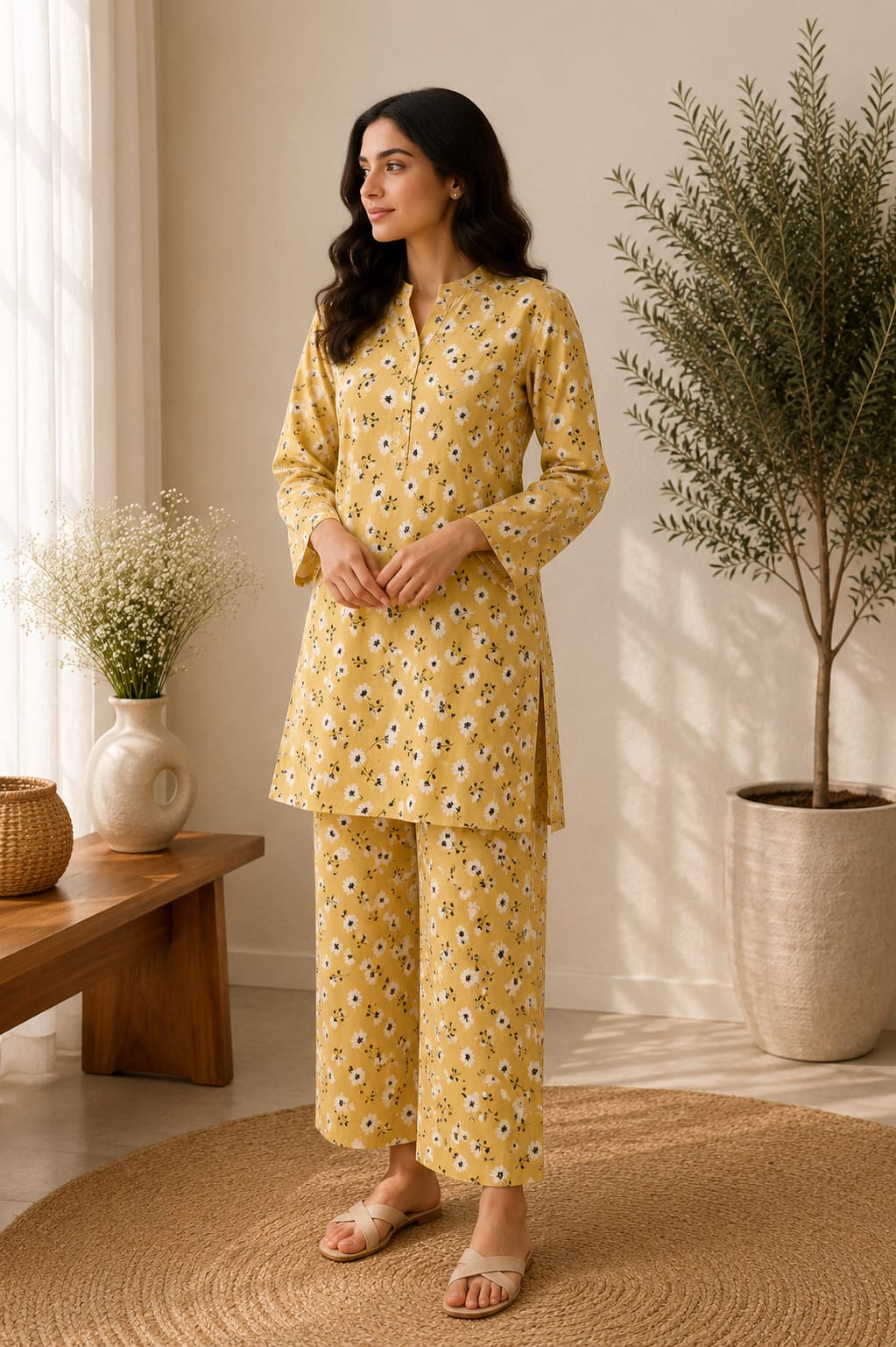 Golden Daisy – 2 Piece Unstitched Lawn