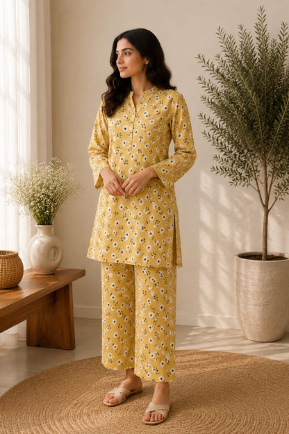 Golden Daisy – 2 Piece Unstitched Lawn