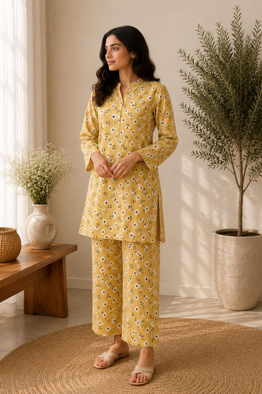 Golden Daisy – 2 Piece Unstitched Lawn