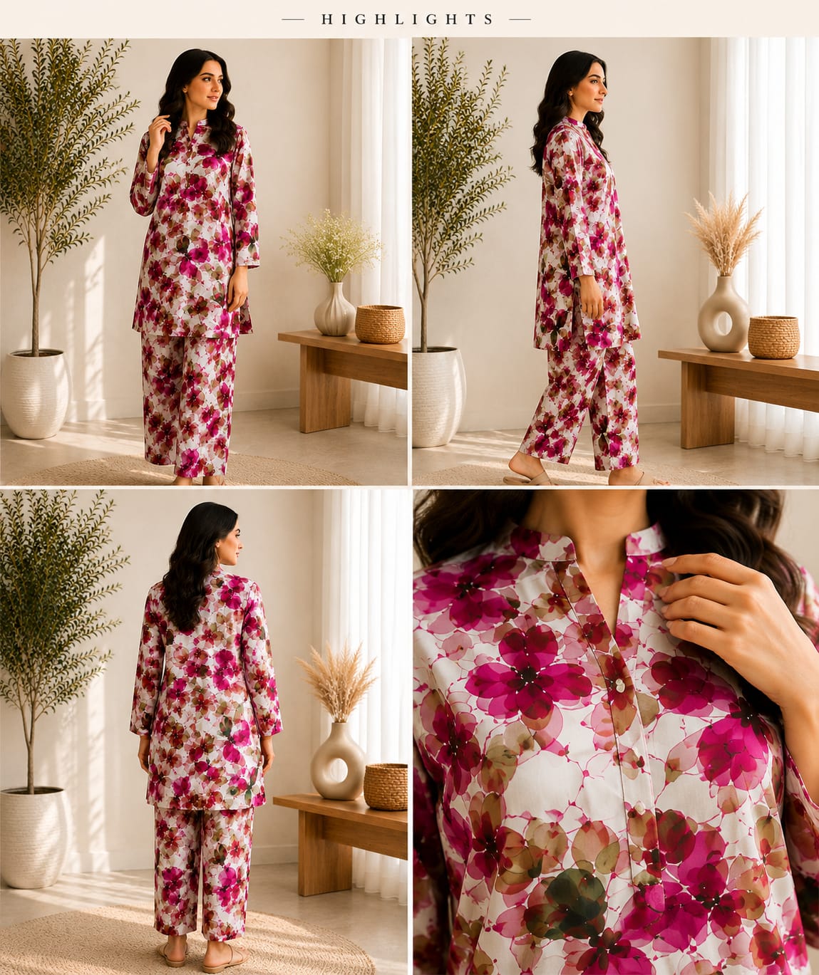 Rose Petal – 2 Piece Unstitched Lawn