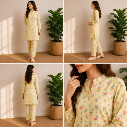 Sunny Blossom – 2 Piece Unstitched Lawn