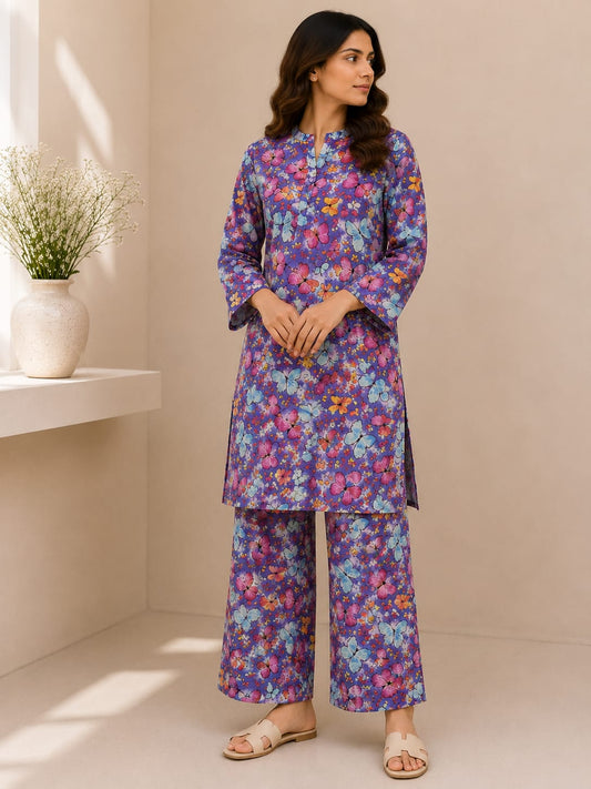 Butterfly Dreams – 2 Piece Unstitched Lawn