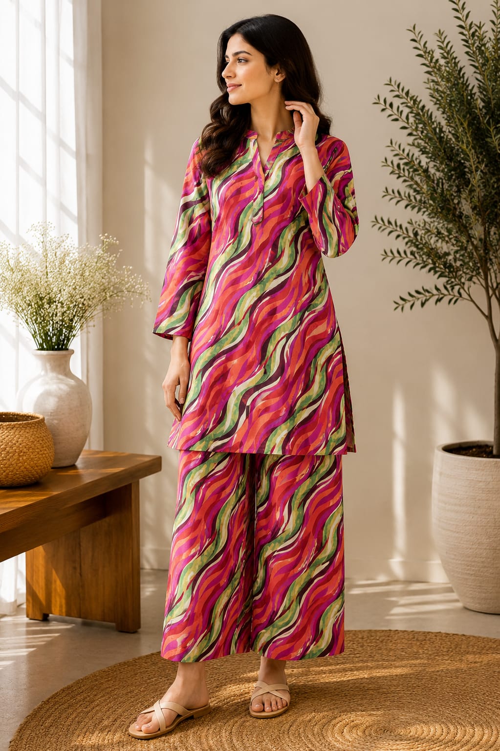 Sunset Wave – 2 Piece Unstitched Lawn