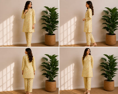 Sunny Blossom – 2 Piece Unstitched Lawn