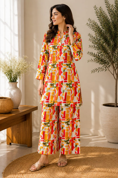 Modern Mosaic – 2 Piece Unstitched Lawn