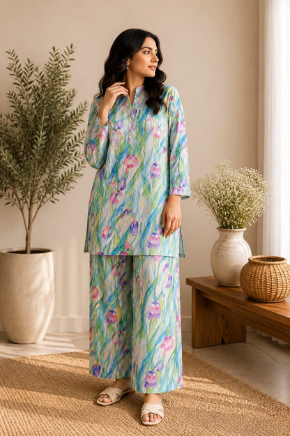 Tulip Garden – 2 Piece Unstitched Lawn