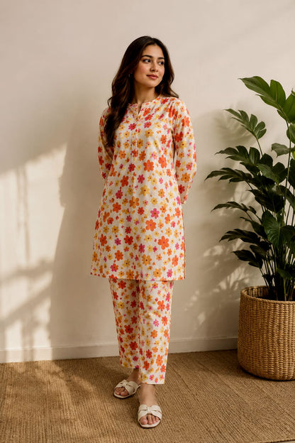 Rich Blossom – 2 Piece Unstitched Lawn