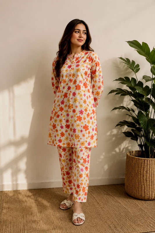 Rich Blossom – 2 Piece Unstitched Lawn